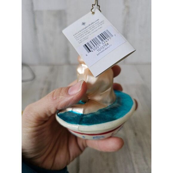 Radko bathing beauty baby cup RARE child ornament vintage 2003 Xmas tree - Picture 3 of 10
